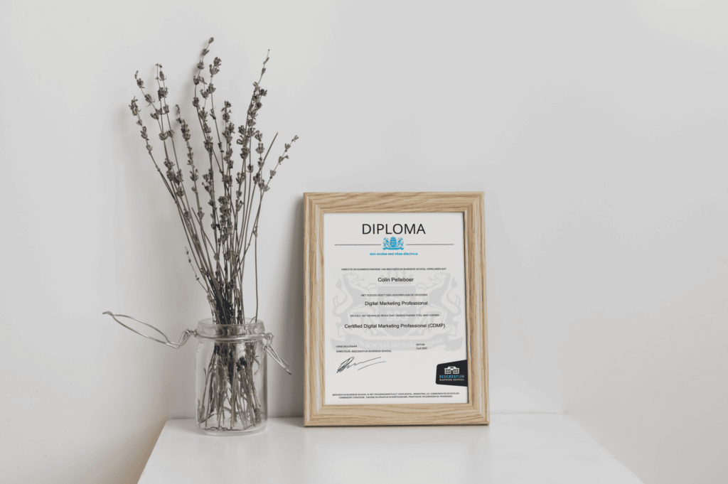 Certificaat Digital Marketing Professional